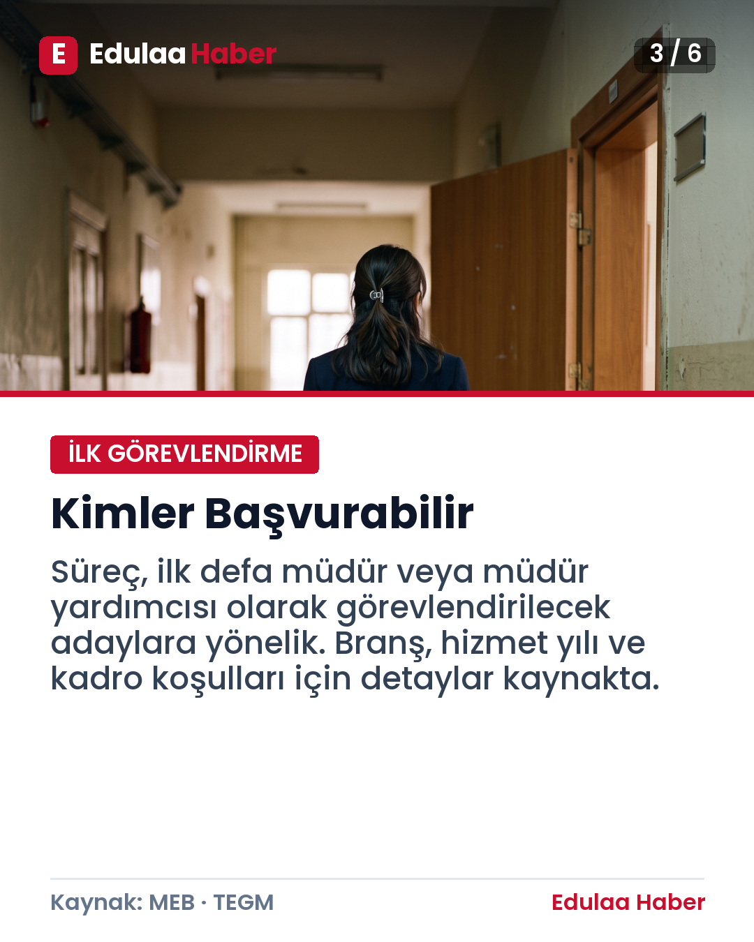 MEB İlk Defa Yönetici Görevlendirme Takvimi
