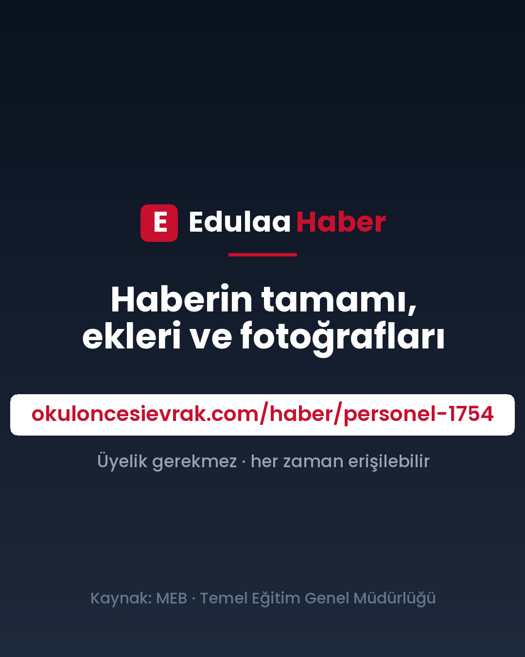 Sözleşmeli Öğretmen Eşlere İller Arası Tayin