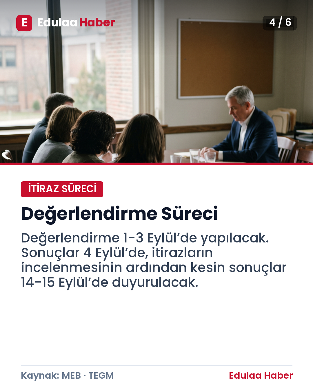 MEB Yeniden Yönetici Görevlendirme Takvimi