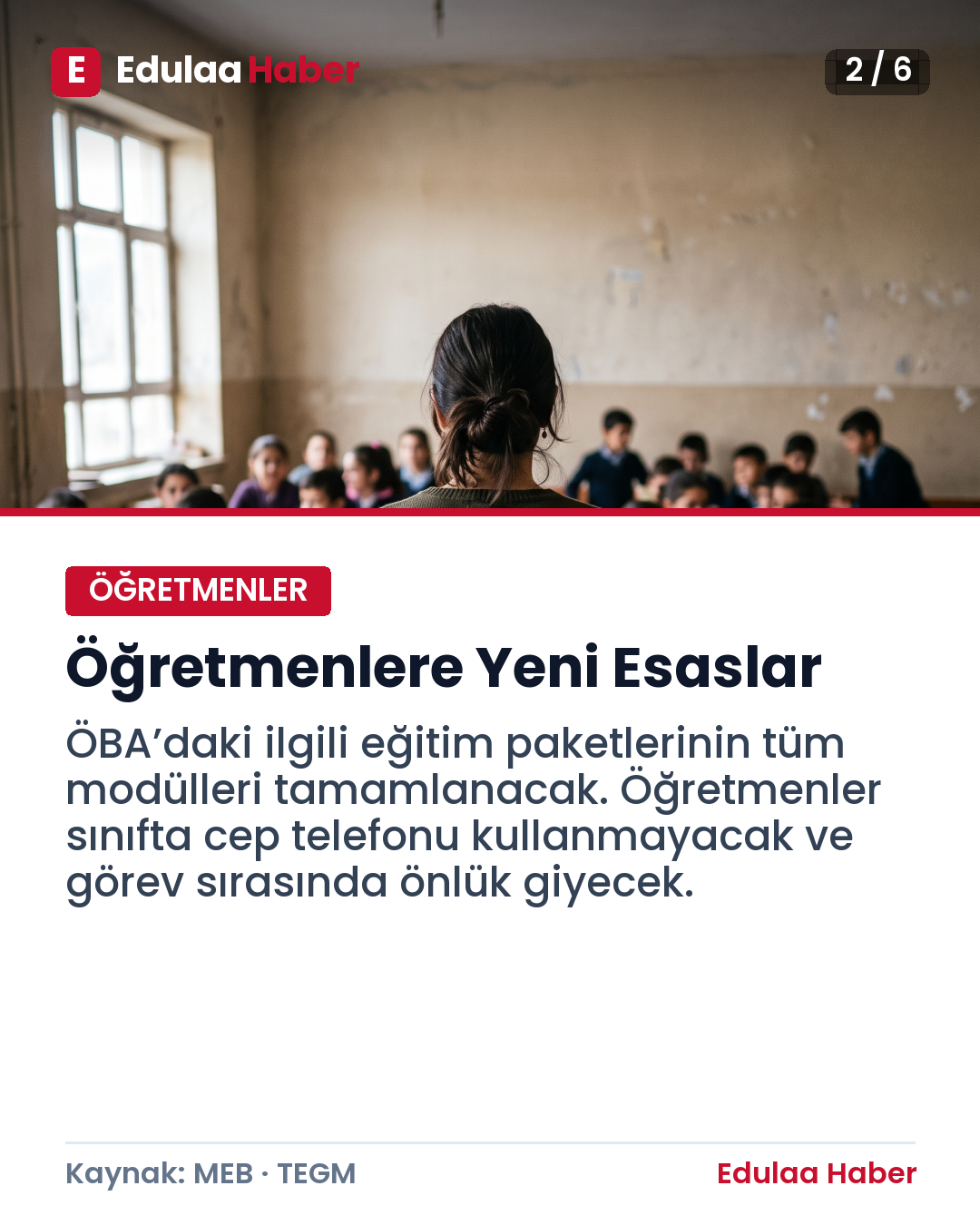 MEB’den 2026-2027 Eğitim Yılı İçin 44 Yeni Madde