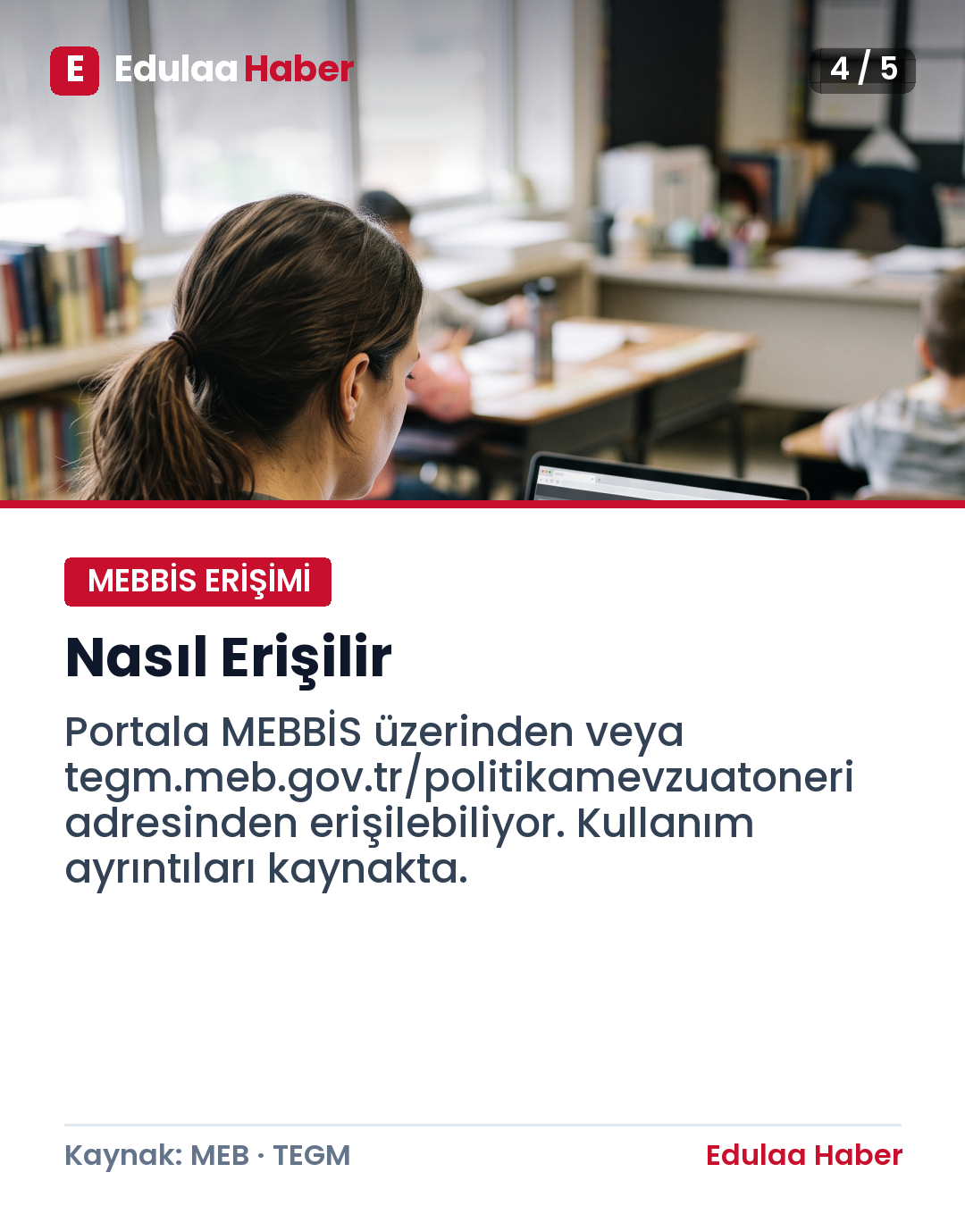 MEB’den Eğitim Çalışanlarına Yeni Görüş Portalı