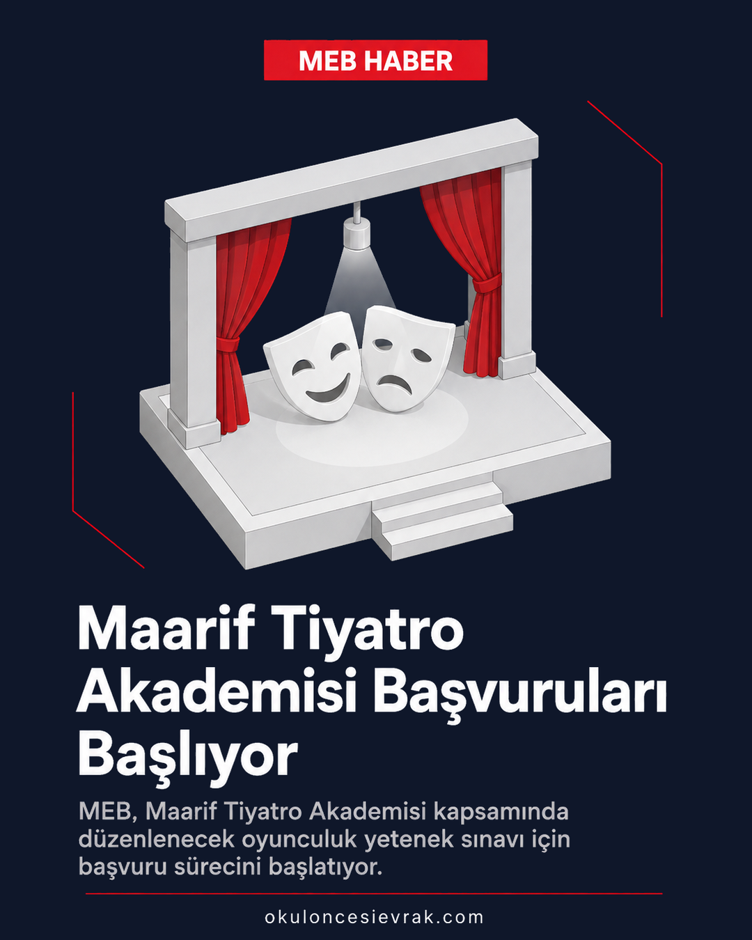 Maarif Tiyatro Akademisi Başvuruları Başlıyor
