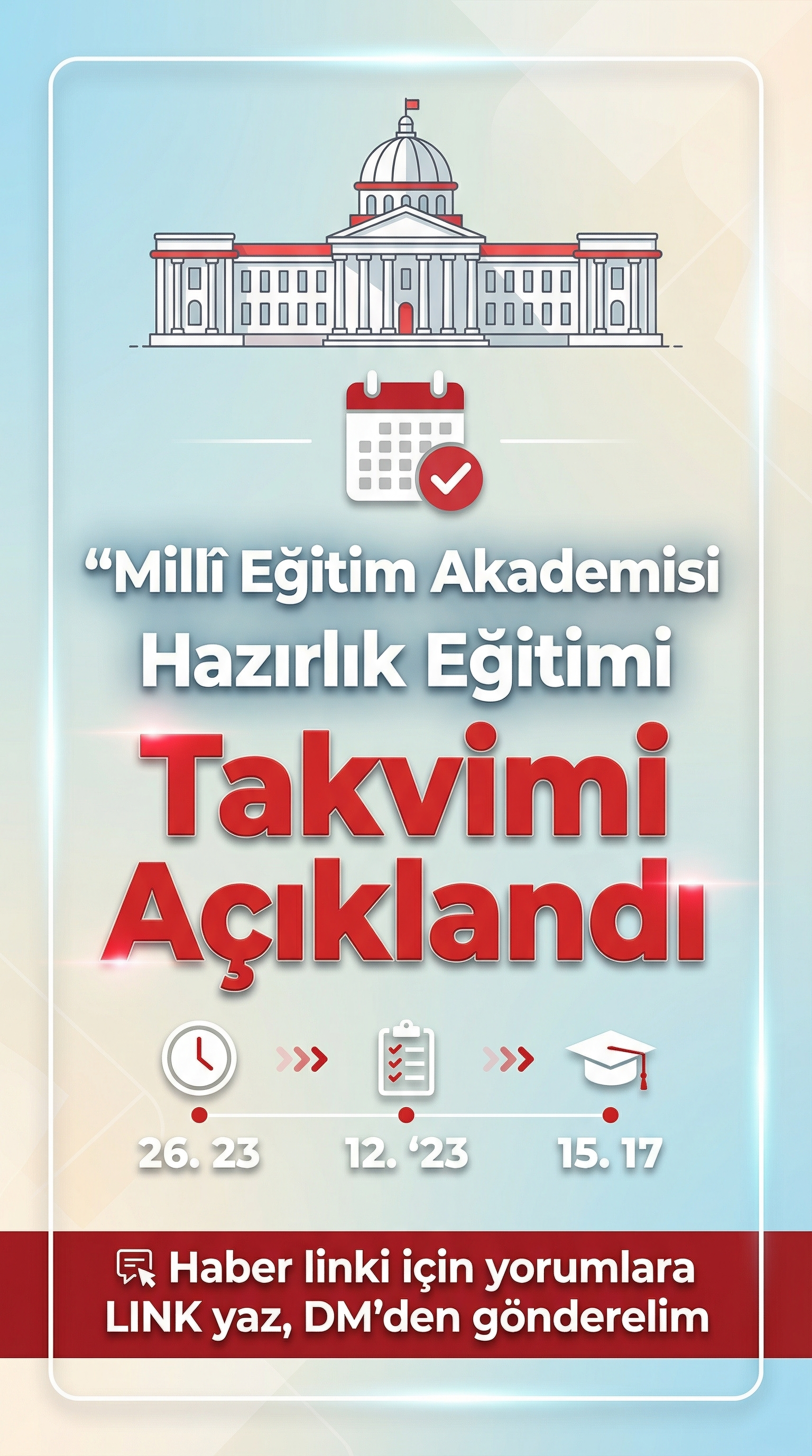 Millî Eğitim Akademisi Hazırlık Takvimi Açıklandı