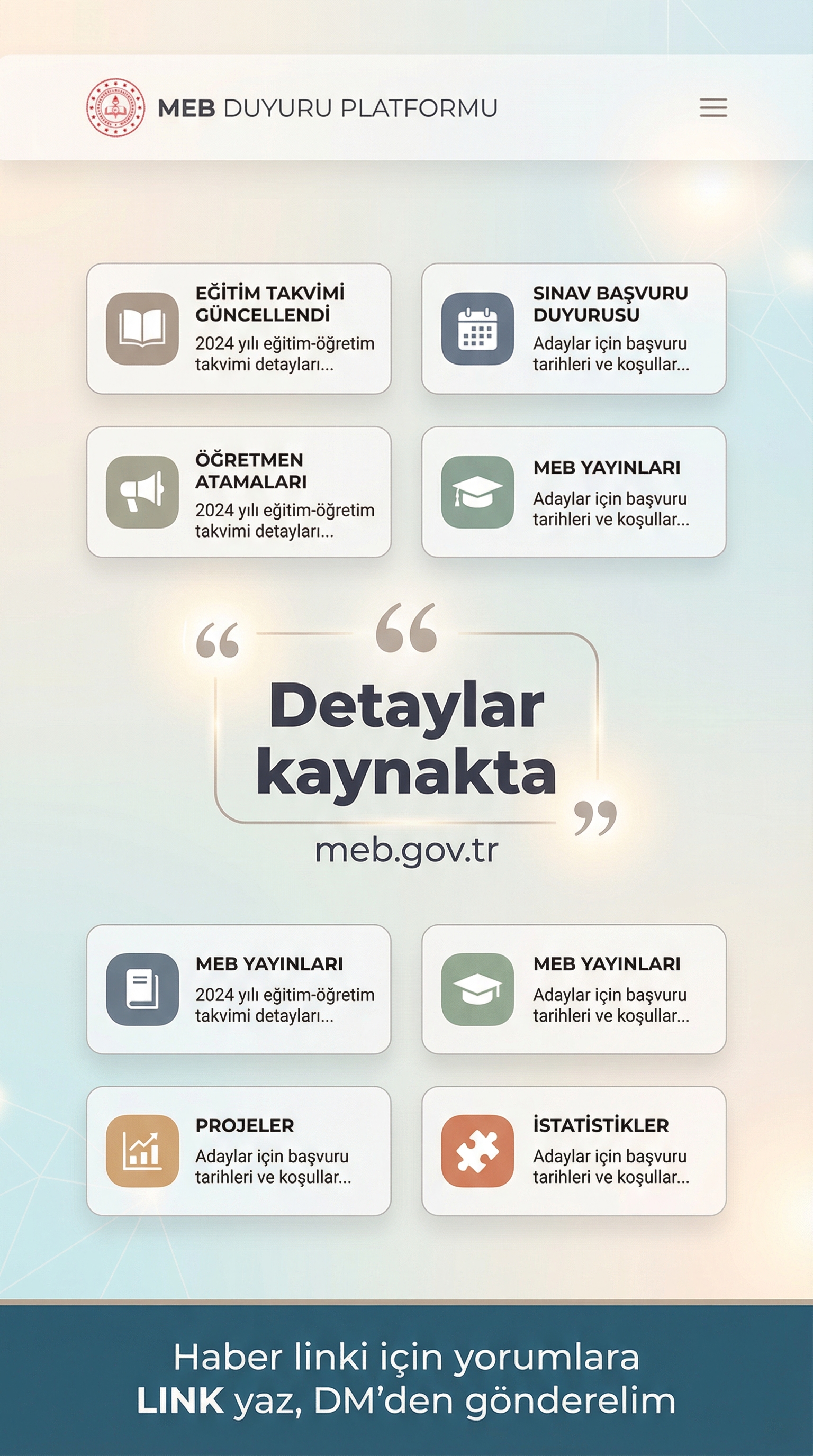Millî Eğitim Akademisi Hazırlık Takvimi Açıklandı