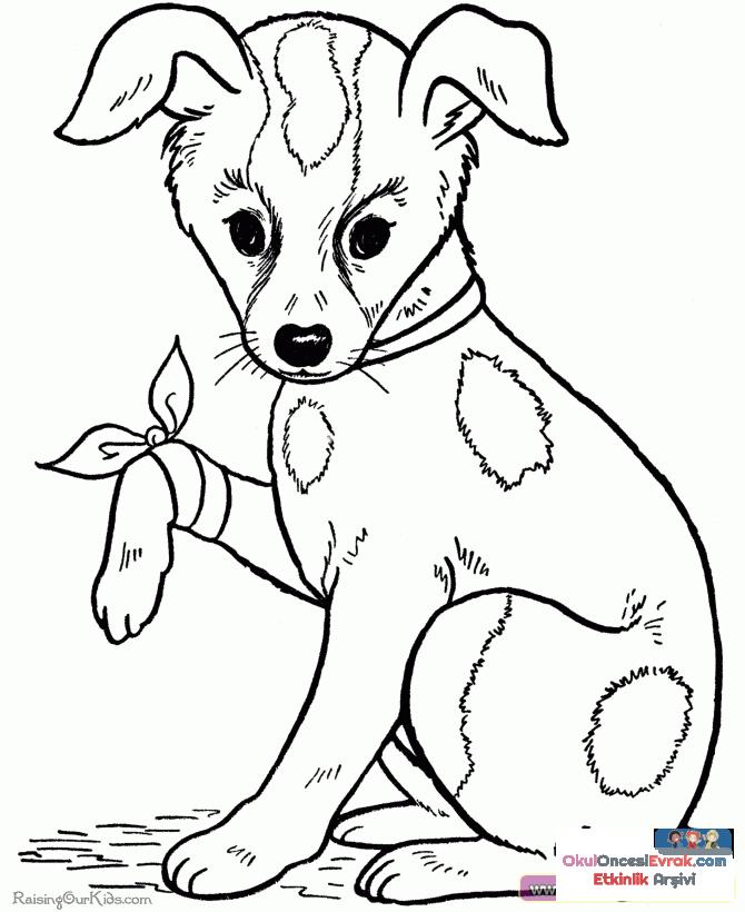 a lazy dog coloring pages - photo #10