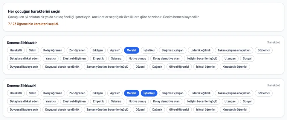 Anekdot Sihirbazı — Sınıfınıza Hazır Anekdot Formları — örnek sayfa 4