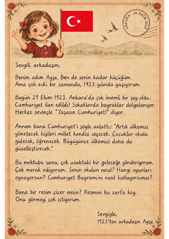 1923'ten Gelen Mektup Seti — örnek sayfa 2