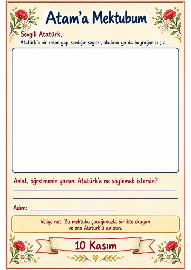 Atam'a Mektup Seti — örnek sayfa 4