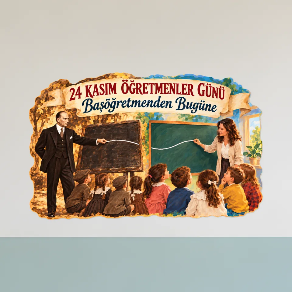Başöğretmenden Bugüne — 24 Kasım Panosu — örnek sayfa 1