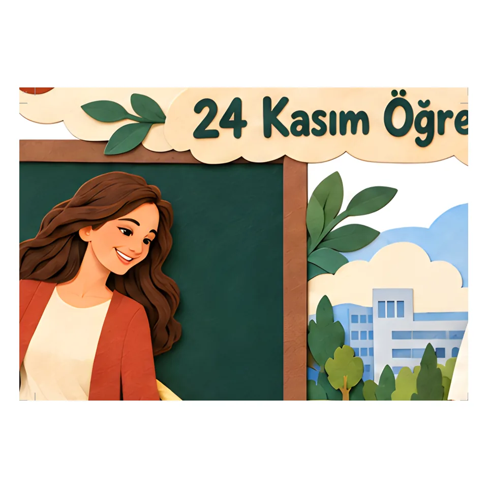 Bütün Yollar Öğretmenle Başlar — 24 Kasım Panosu — örnek sayfa 3