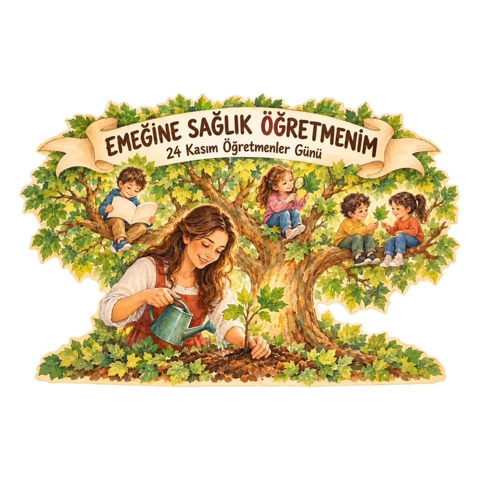 Emeğine Sağlık Öğretmenim — 24 Kasım Panosu — örnek sayfa 2