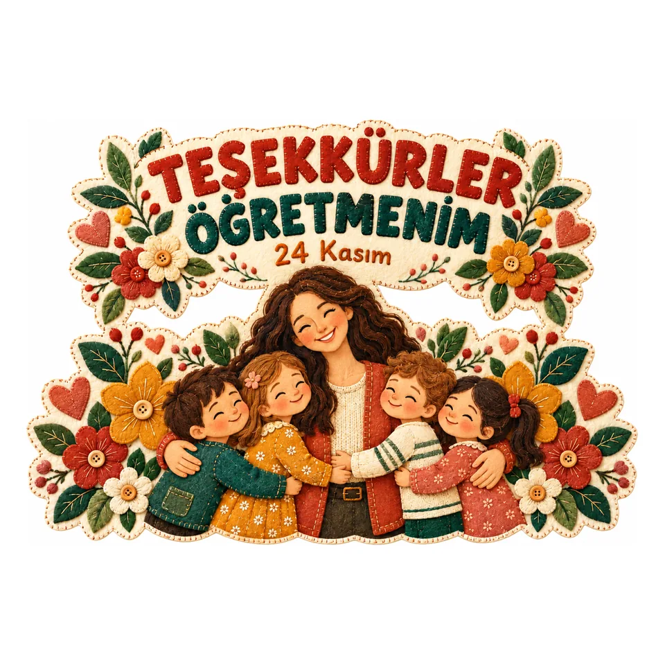 Teşekkürler Öğretmenim — 24 Kasım Panosu — örnek sayfa 2