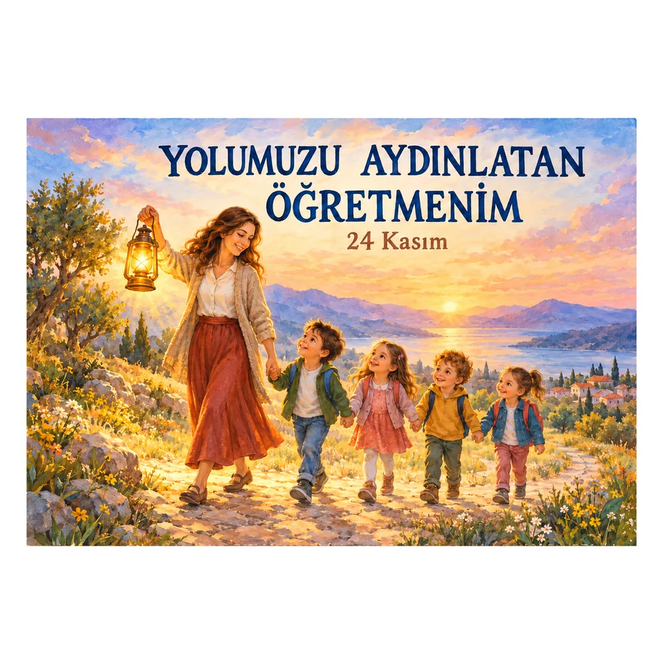 Yolumuzu Aydınlatan Öğretmenim — 24 Kasım Panosu — örnek sayfa 2