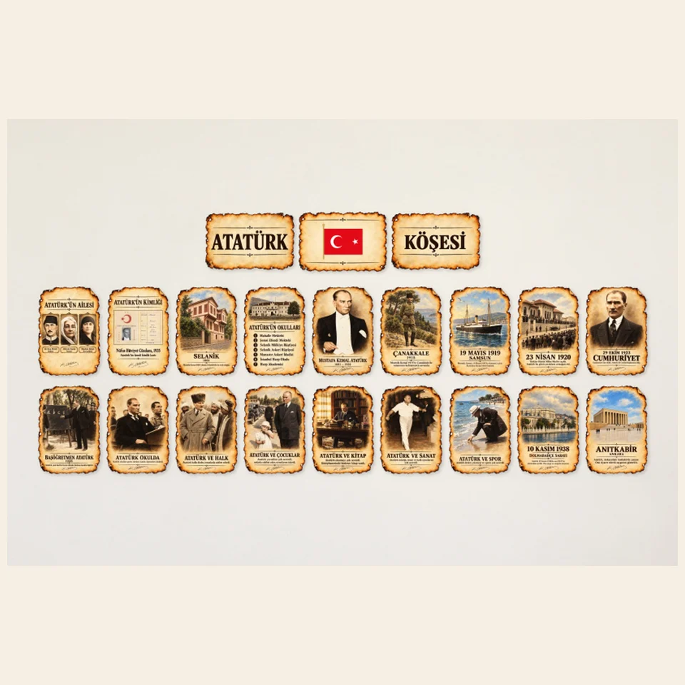 Atatürk Köşesi Pano Paketi — örnek sayfa 1