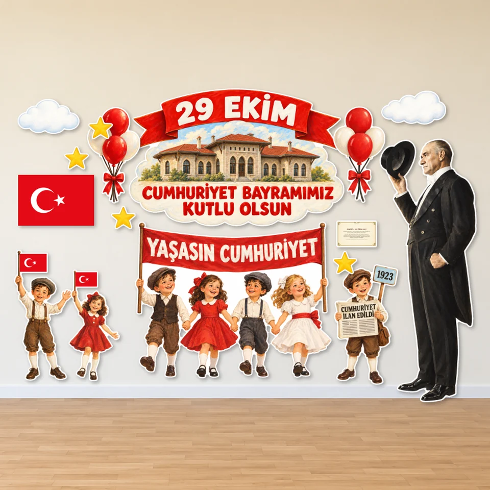 Cumhuriyet Bayram Sabahı — Dev 29 Ekim Posteri — örnek sayfa 1