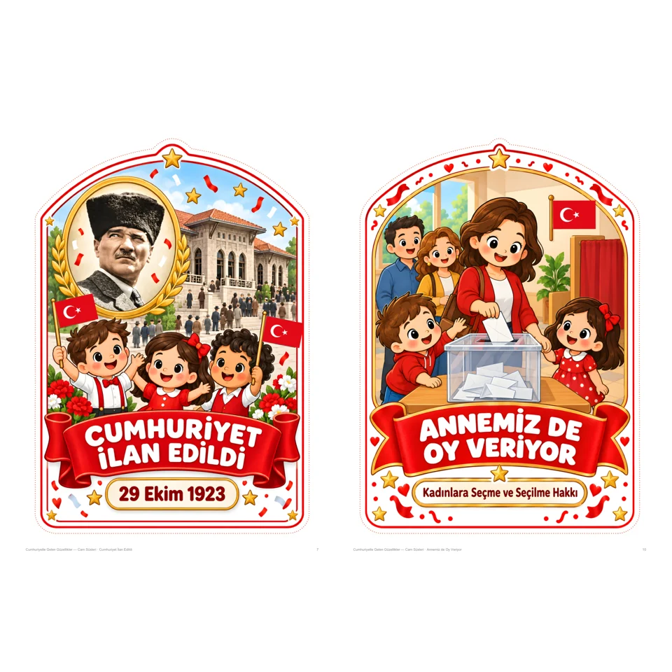 Cumhuriyet Sınıf Süsleri Paketi — örnek sayfa 4