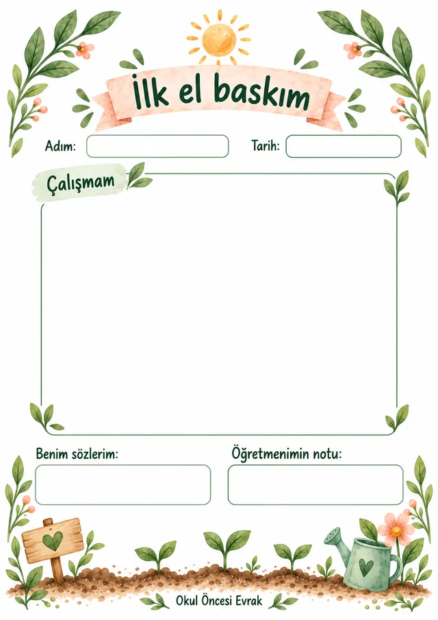 İlklerim Portfolyo Dosyası — Büyüme Bahçesi — örnek sayfa 5
