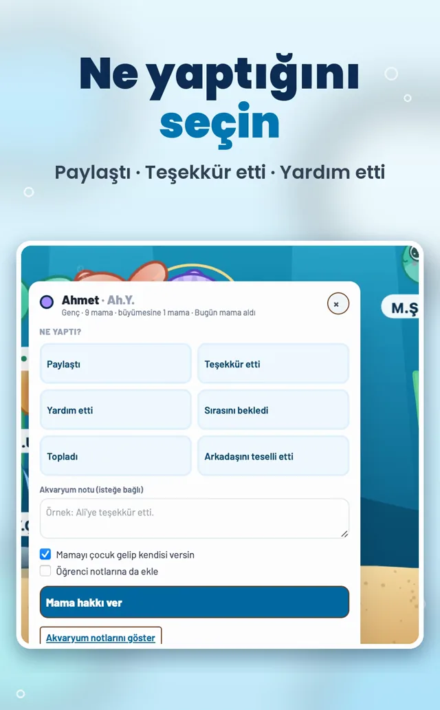 Sınıf Akvaryumu — Tek Başına — örnek sayfa 2
