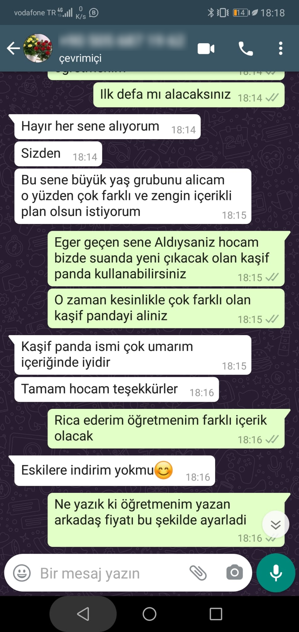Öğretmen kullanıcı yorumu 2