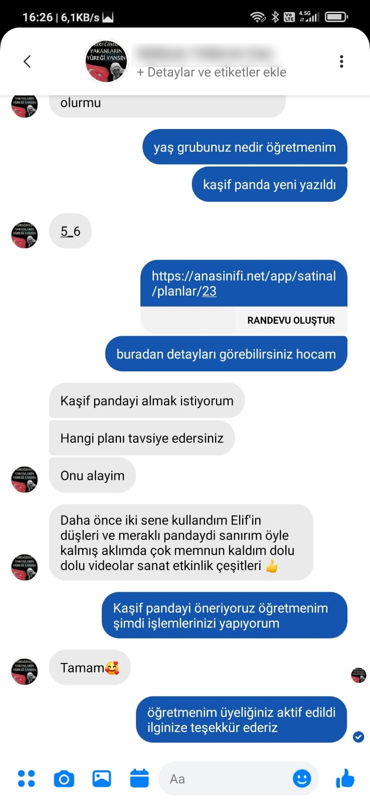 Öğretmen kullanıcı yorumu 8